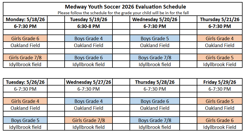 schedule